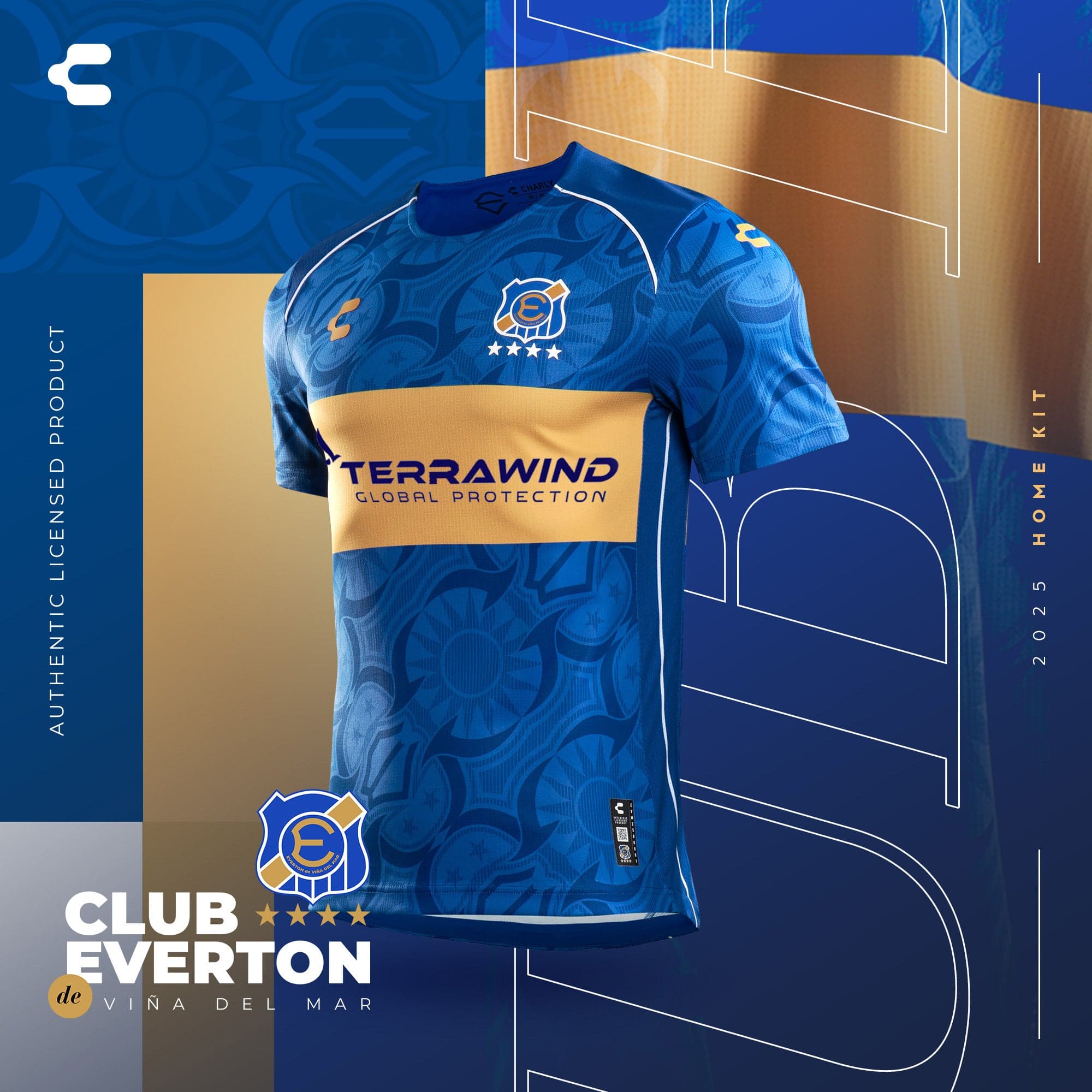 Camiseta oficial azul Everton 2025