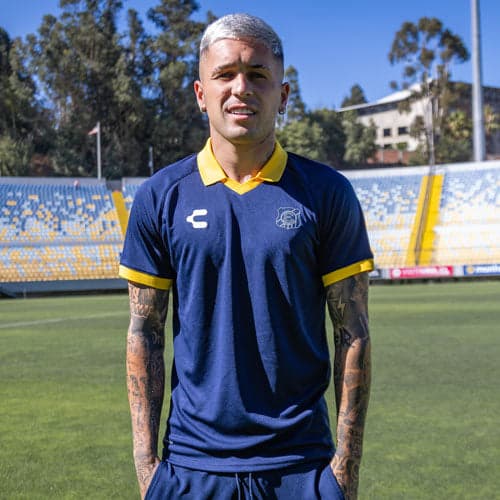 Polera polo azul Everton 2025